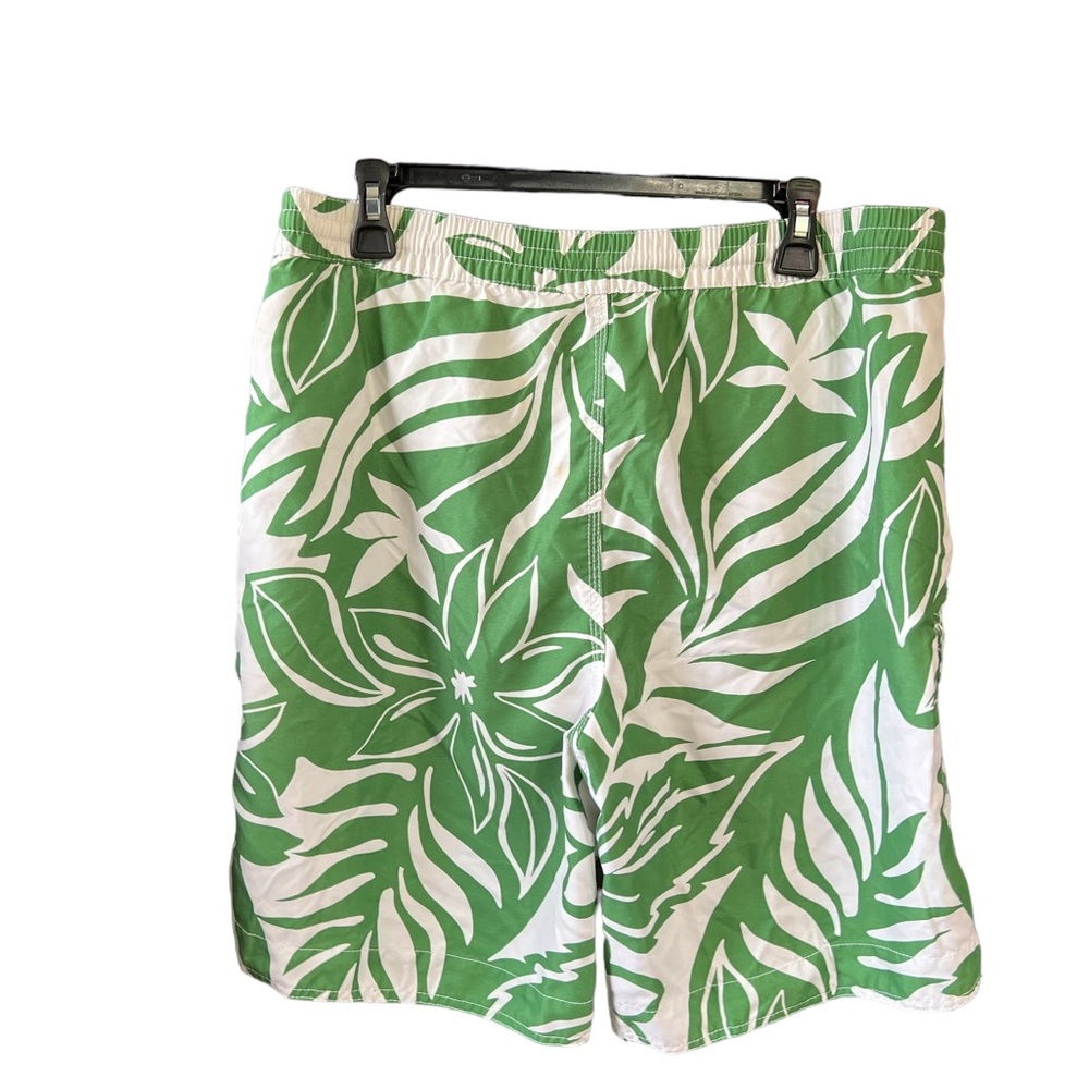 Caribbean Joe Men's M Swim Trunks Tropical palm Hawaiian  Board Shorts C